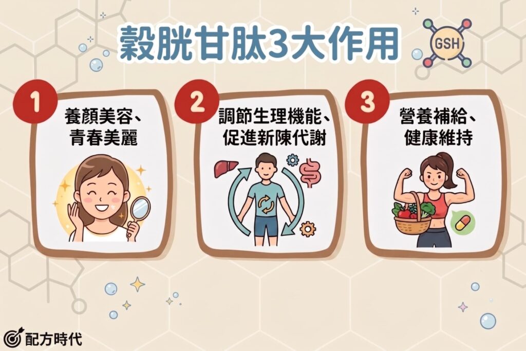 穀胱甘肽3大作用